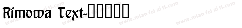 Rimowa Text字体转换